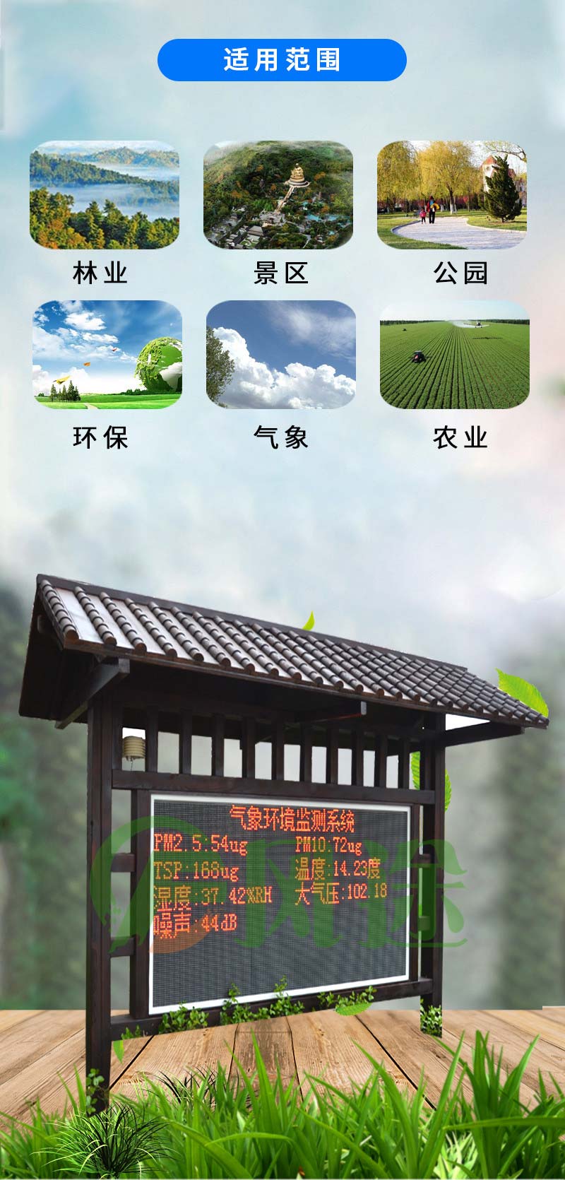 景区负氧离子监测系统 景区负氧离子监测系统